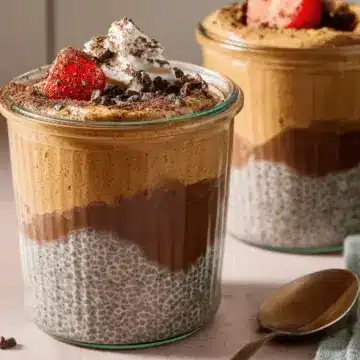 High-Protein Peanut Butter & Chocolate Chia Pudding