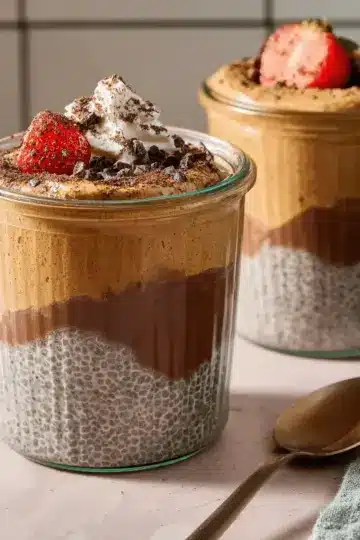 High-Protein Peanut Butter & Chocolate Chia Pudding