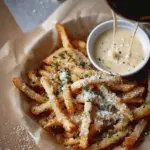 The Best Crispy Truffle Parmesan Fries With Homemade Aioli