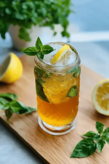 Lemon Basil Iced Tea