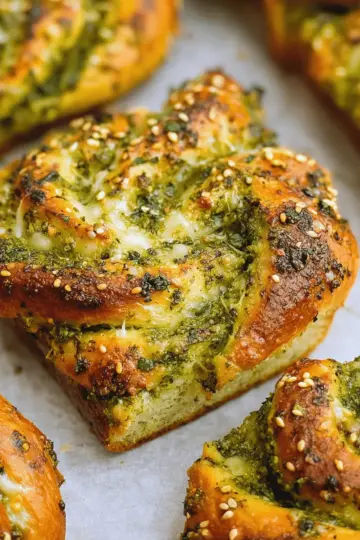 Pesto Garlic Bread Recipe