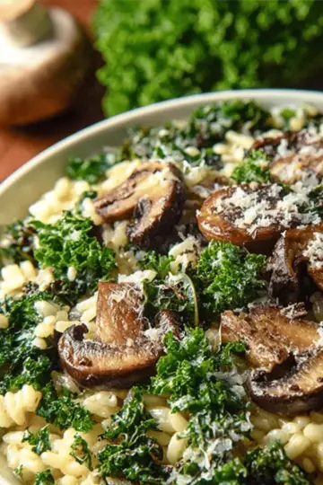 Mushroom Kale Risotto