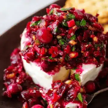 Cranberry Salsa over Cream Cheese Recipe
