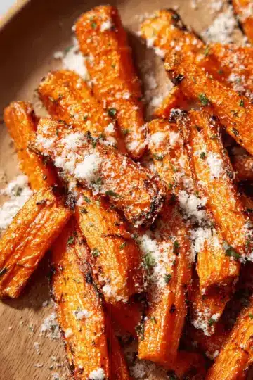 Parmesan Smashed Carrots