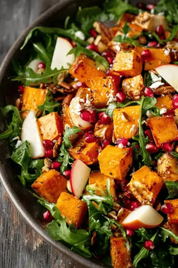 Fall Harvest Salad with Butternut Squash and Apple
