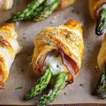 Prosciutto Asparagus Puff Pastry Bundles