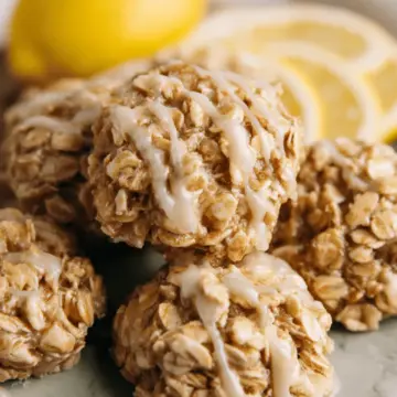 LEMON OATMEAL NO BAKE COOKIES