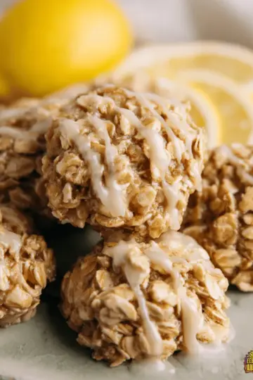 LEMON OATMEAL NO BAKE COOKIES