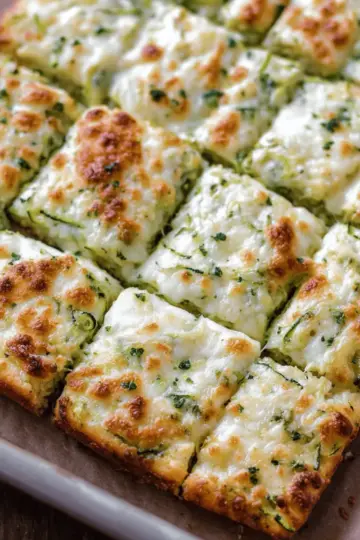 Cheesy Zucchini Breadsticks