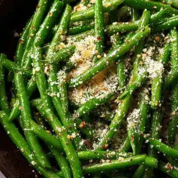 Garlic Green Beans with Parmesan