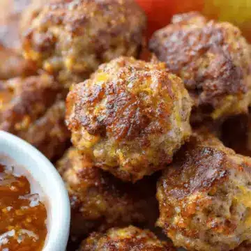 Savory Apple Sausage Balls