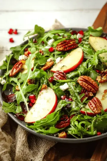 Apple Pecan Arugula Salad