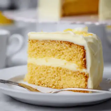 Lemon Velvet Cake with Cream Cheese Frosting