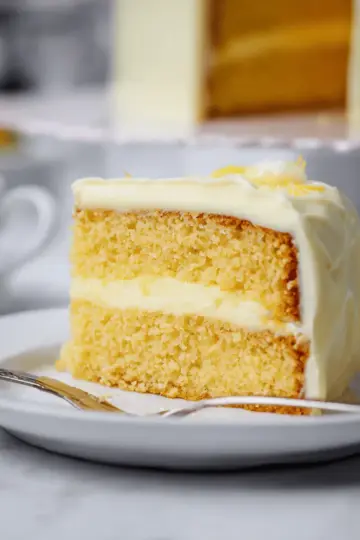 Lemon Velvet Cake with Cream Cheese Frosting