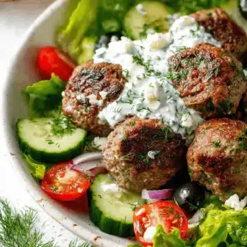 Greek Meatballs with Tzatziki Sauce