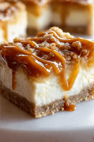 Caramel Apple Cheesecake Bars