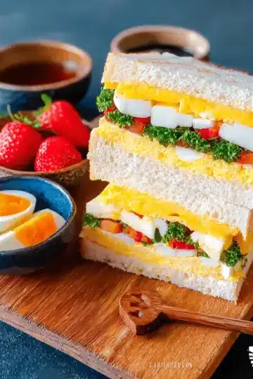 Recette japonaise tamago sando, sandwich aux œufs