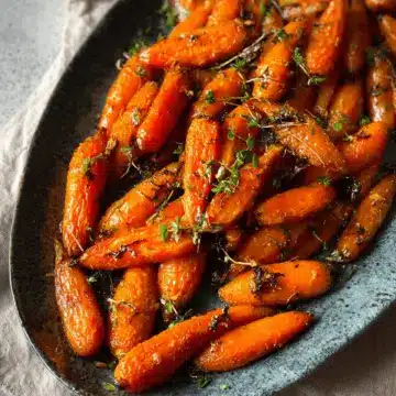 Maple Dijon Roasted Carrots