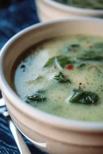 Creamy Potato and Spinach Soup