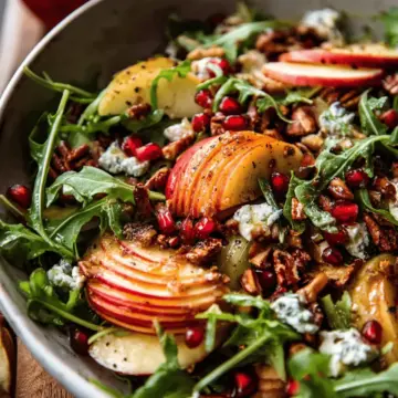 Autumn Harvest Honeycrisp Apple and Feta Salad.
