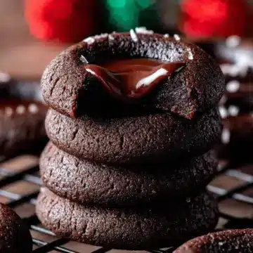 Chocolate Thumbprint Cookies