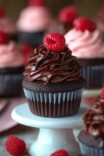 Chocolate Raspberry Cupcakes
