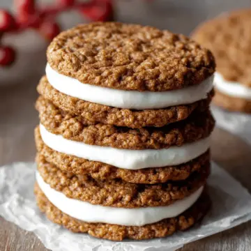 Gingerbread Oatmeal Cream Pies