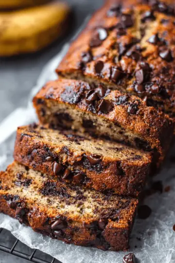 Super Moist Chocolate Chip Banana Bread
