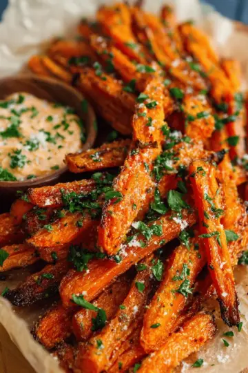 Parmesan Roasted Carrot Fries