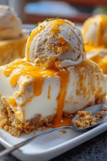 Mango Cheesecake Ice Cream