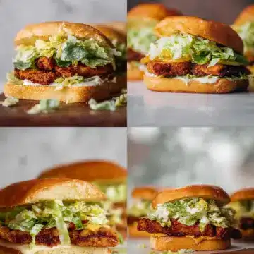 Crispy Chicken Caesar Sandwiches.