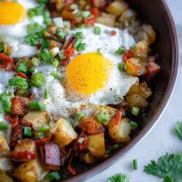 Breakfast Potato Hash with Eggs
