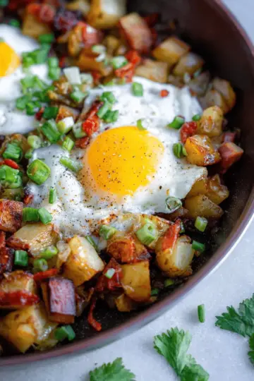 Breakfast Potato Hash with Eggs