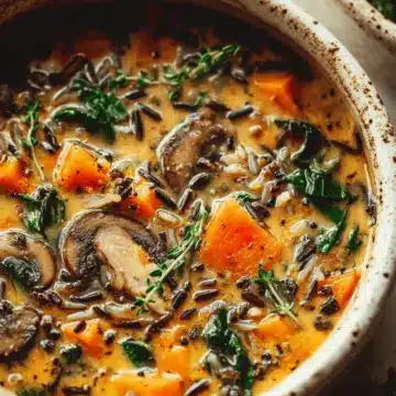 Cozy Autumn Wild Rice Soup