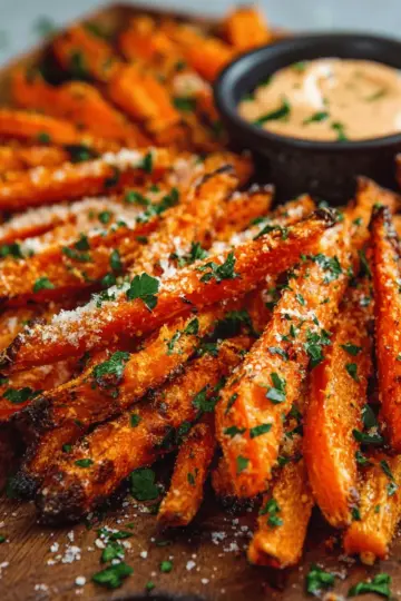 Parmesan Roasted Carrot Fries