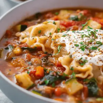 Veggie Lasagna Soup Recipe