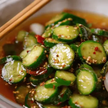 Quick Asian Pickled Cucumbers