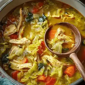 Curried Chicken & Cabbage Soup