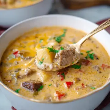 Cheesesteak Potato Soup