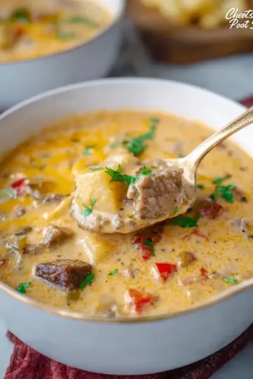 Cheesesteak Potato Soup