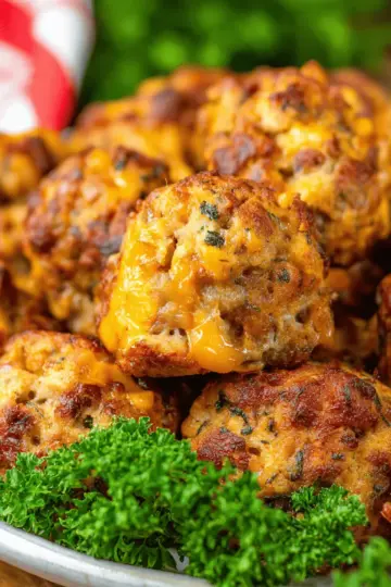 Cheesy Sausage Stuffing Balls