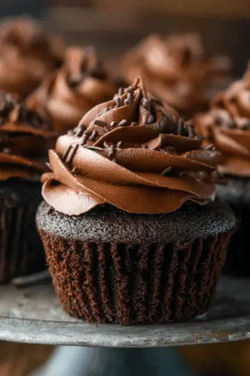Homemade Moist Chocolate Cupcakes