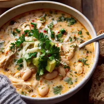 Creamy White Chicken Chili.