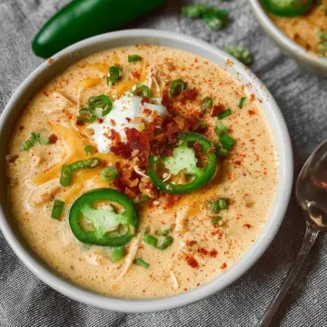 Jalapeño Popper Chicken Soup