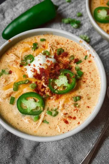 Jalapeño Popper Chicken Soup