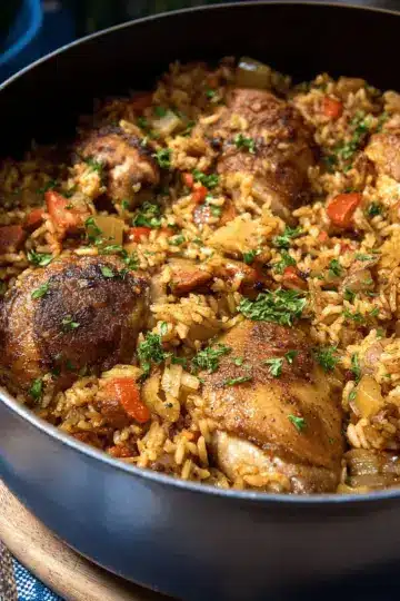 One Pot Chicken and Dirty Rice