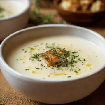 Roasted Garlic Potato Soup