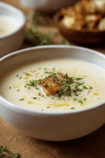 Roasted Garlic Potato Soup