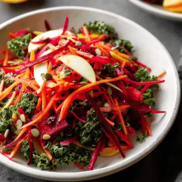 Apple, Beet, Carrot & Kale Salad