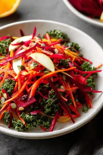 Apple, Beet, Carrot & Kale Salad